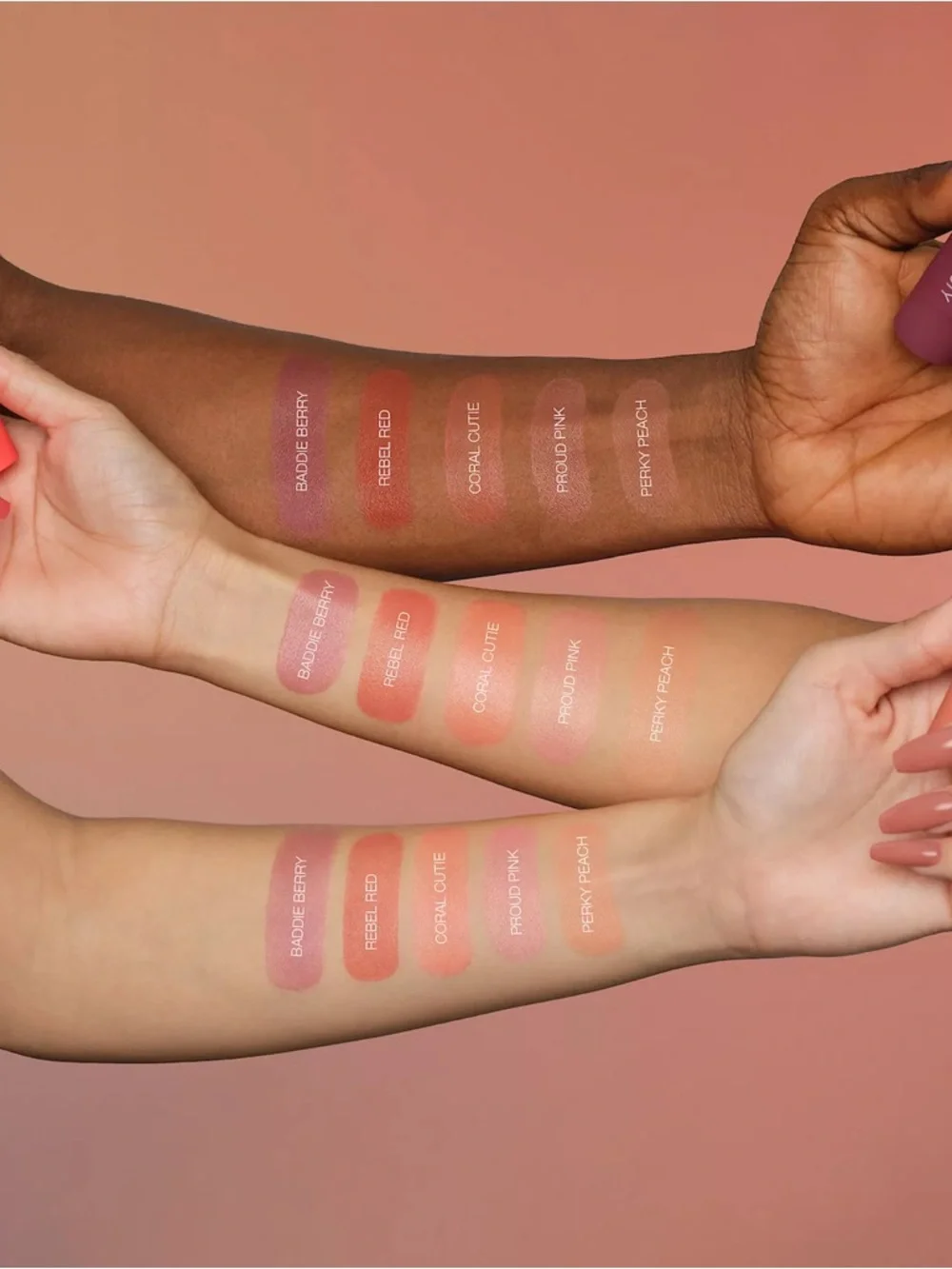 Huda Beauty Cheeky Tint Vibrantly Sheer Buildable Blush Stick - Perky Peach